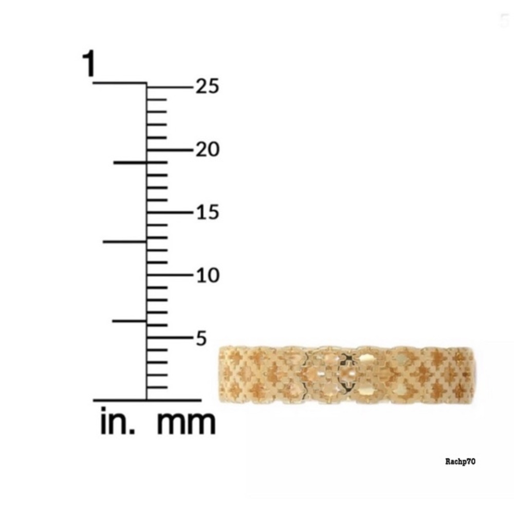 New Authentic Gucci 18K Gold Diamantissima Ring - Picture 6 of 12